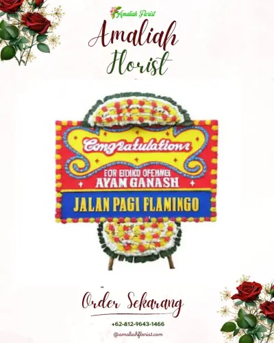 Bunga Papan Congratulation di Manggala